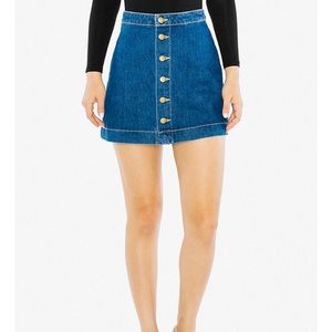 American Apparel Button Down Skirt